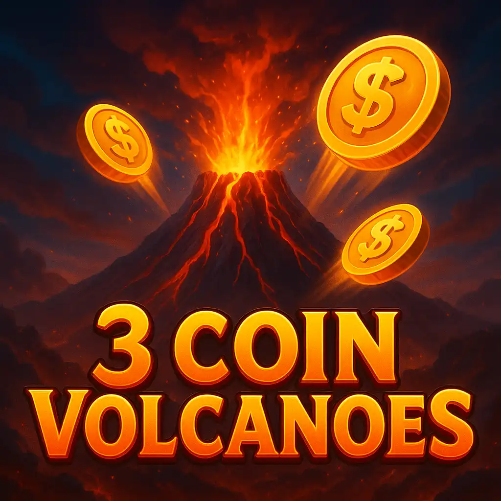 3 Coin Volcanoes slot game cover art