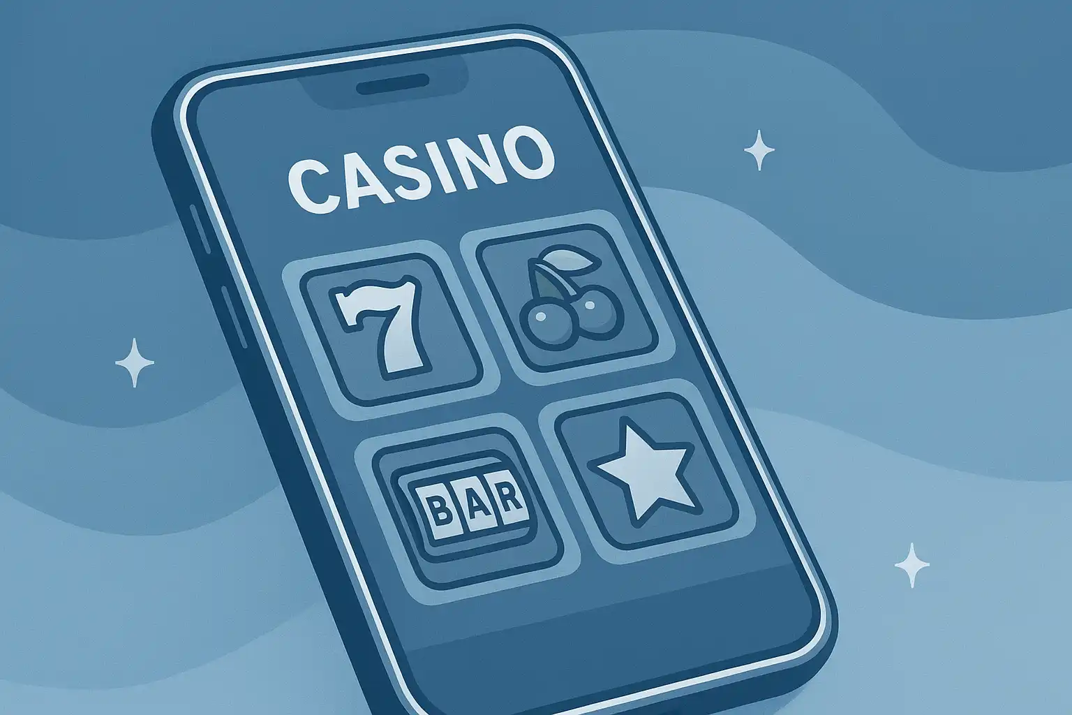Smartphone displaying the TiffanyLuck casino app lobby with slot icons